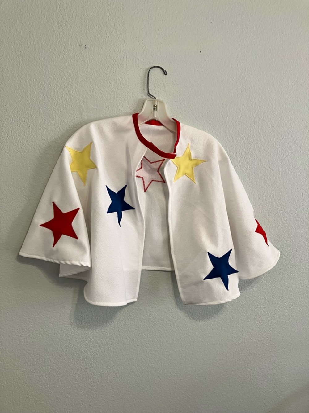 Super Fun Handcrafted Children’s White Play Cape